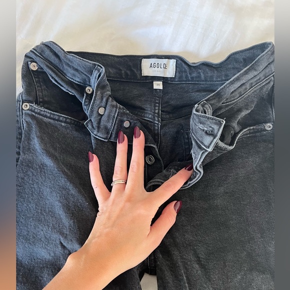 Agolde Riley stretch black jeans size 28 worn only once! - Picture 2 of 3